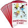 Hallmark Pack of Peanuts Christmas Cards, Ice Skating (10 Cards with Envelopes)(Multicolor)