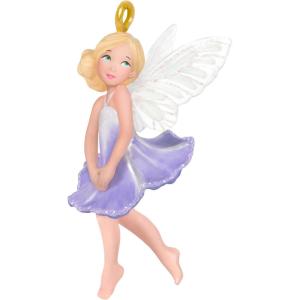Hallmark Keepsake 1.12″ Miniature Christmas Ornament 2024, Mini Cute Carnation Fairy, Gift for Her(Morning Glory Fairy)
