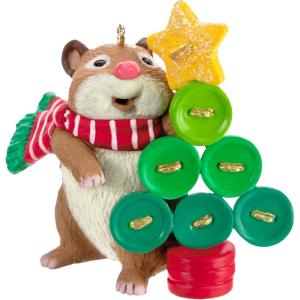 Hallmark Keepsake Christmas Ornament 2024, Cute as a Button, Gifts for Animal Lovers(2023 Cute as a Button)