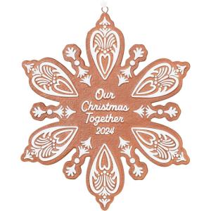 Hallmark Keepsake Christmas Ornament 2024, Our Christmas Together 2024, Porcelain, Family Gifts(Our Christmas Together 2024)