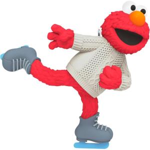 Hallmark Keepsake Christmas Ornament 2025, Sesame Street Skating with Elmo, Gifts for Kids(Skating with Elmo)