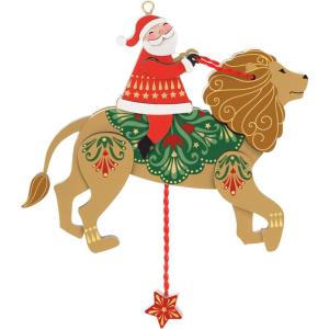 Hallmark Keepsake Christmas Ornament, Birch Penguin, Gifts for Penguin Lovers(Pull-String Lion)