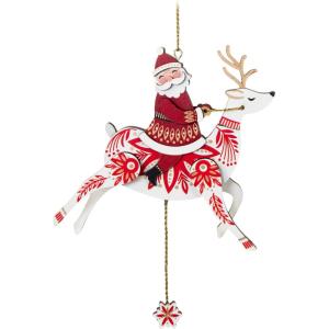 Hallmark Keepsake Christmas Ornament, Birch Penguin, Gifts for Penguin Lovers(Pull-String Reindeer)