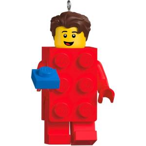 Hallmark Keepsake Christmas Ornament, Brick Suit Girl LEGO Minifigure, Gifts for LEGO Fans(Brick Suit Guy LEGO Minifigure)