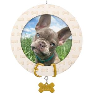 Hallmark Keepsake Christmas Ornament, Furry Friend 2025 Photo Frame, Pet Gifts(2025 Faithful Friend)