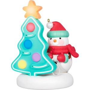 Hallmark Keepsake Christmas Ornament, Light It Up! with Light, Snowman Collectors Gifts(2024 Light it Up)