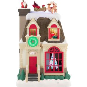 Hallmark Keepsake Christmas Tabletop Decoration 2025, Up on the Housetop Musical With Light and Motion, Christmas Decorations(Up on the Housetop)