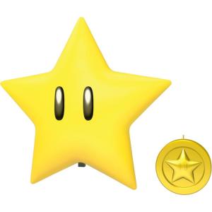 Hallmark Keepsake Nintendo Christmas Tree Topper, Super Mario Super Star with Light and Sound, Gifts for Gamers(Super Star)
