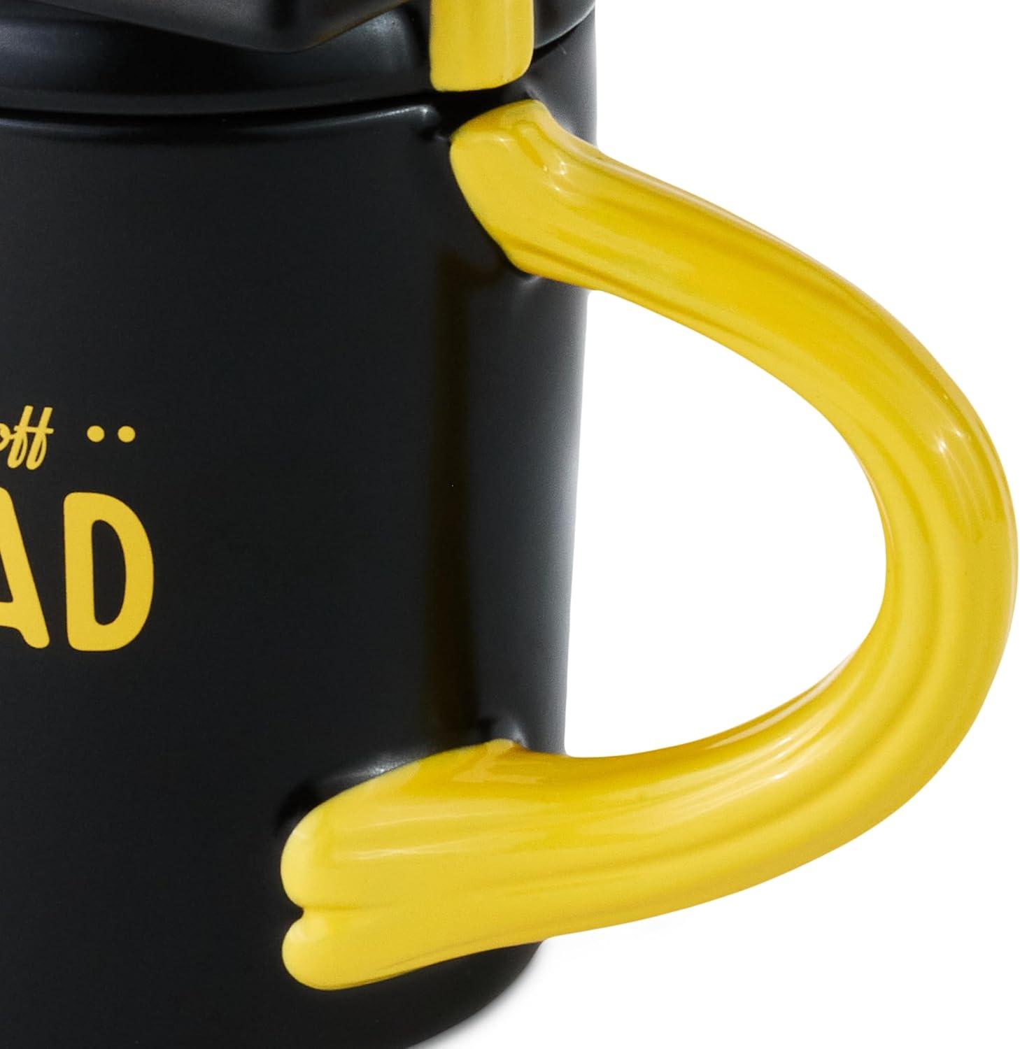 image:imageHallmark Sculpted Mug With Mortarboard Cap Lid 15 oz Hats Off Grad Gift for High School Graduations College Grandson GranddaughterHats Off Grad Mug