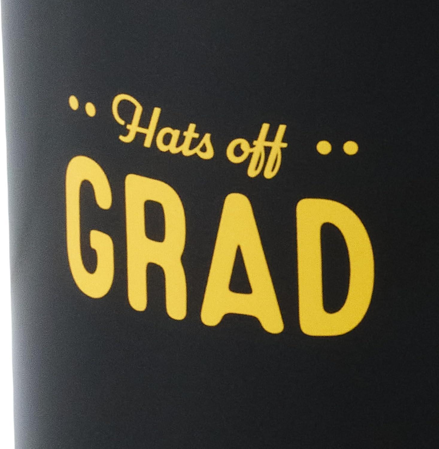 image:imageHallmark Sculpted Mug With Mortarboard Cap Lid 15 oz Hats Off Grad Gift for High School Graduations College Grandson GranddaughterHats Off Grad Mug