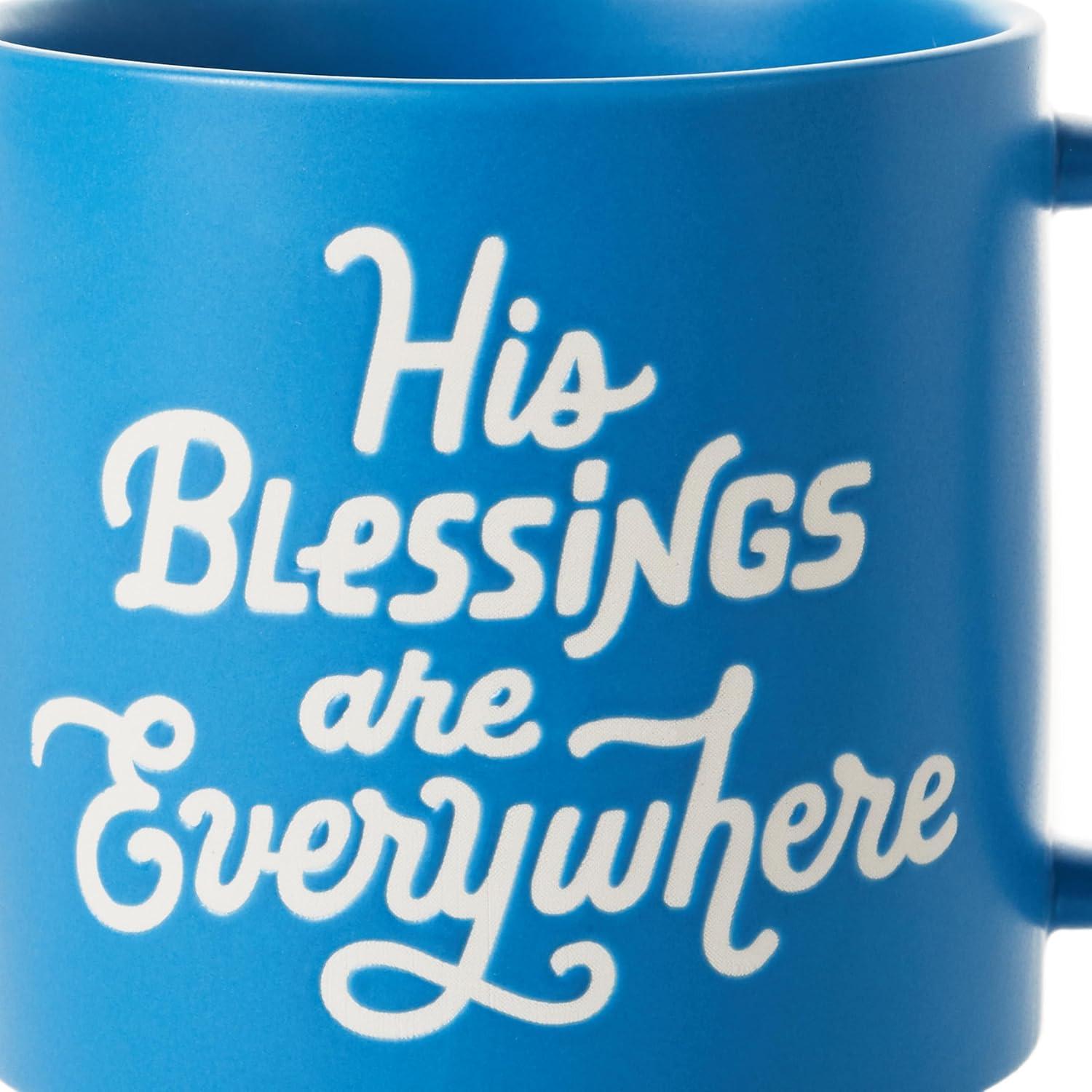 image:imageHallmark Sculpted Mug With Mortarboard Cap Lid 15 oz Hats Off Grad Gift for High School Graduations College Grandson GranddaughterHis Blessings Are Everywhere Mug