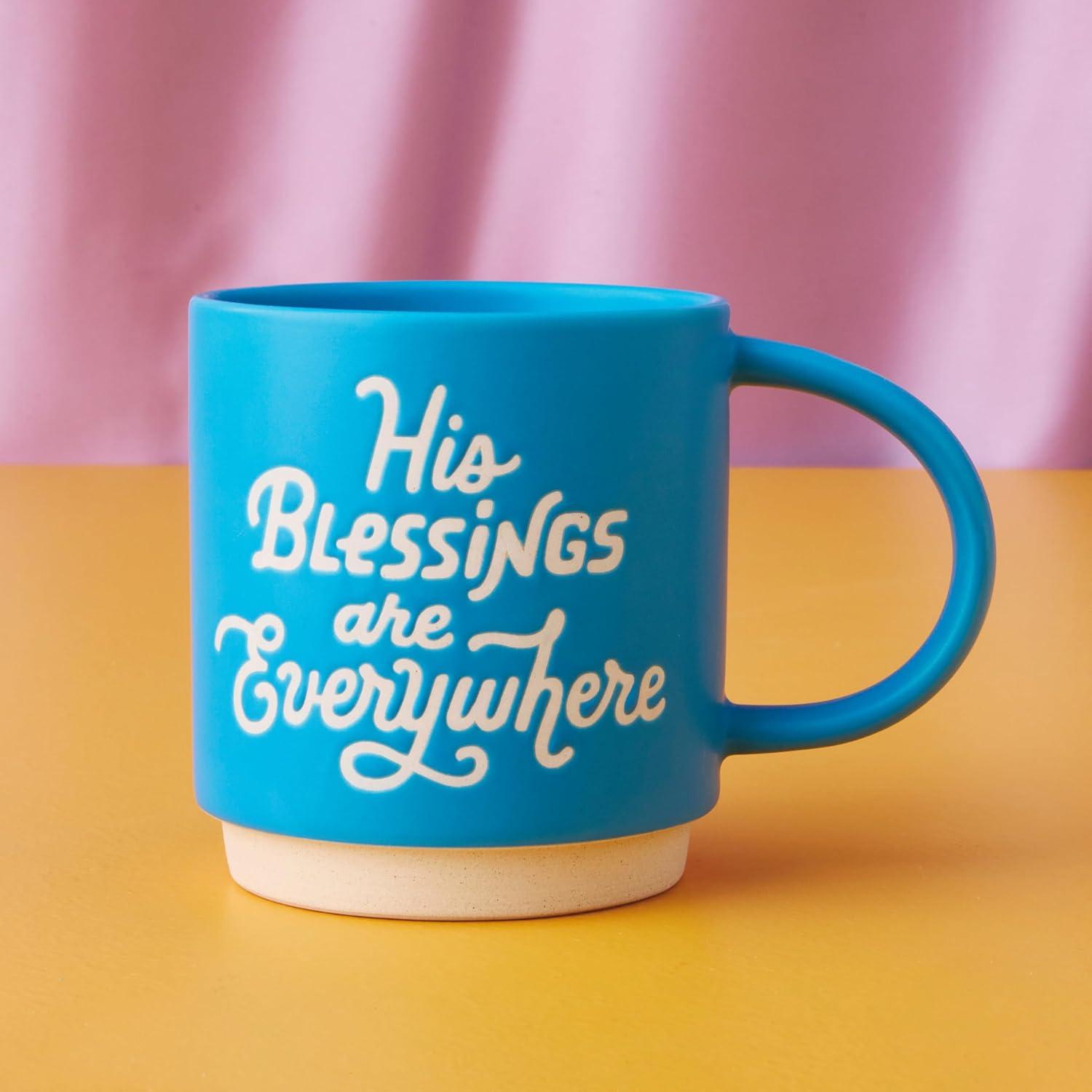 image:imageHallmark Sculpted Mug With Mortarboard Cap Lid 15 oz Hats Off Grad Gift for High School Graduations College Grandson GranddaughterHis Blessings Are Everywhere Mug