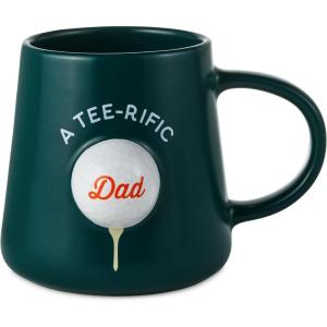 Hallmark Sculpted Mug With Mortarboard Cap Lid, 15 oz. (Hats Off Grad) Gift for High School Graduations, College, Grandson, Granddaughter(A Tee-Rific Dad Mug)
