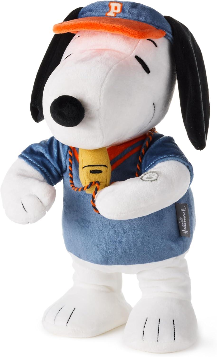 image:imageHallmark Peanuts Plush with Sound and Motion 125 Varsity Coach Snoopy Gift for Graduations Coaches Teammates Friends Fans Collectors