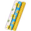 Hallmark Pokémon Wrapping Paper Mini Rolls, 3-Pack (Pikachu, Squirtle, Charmander, Jigglypuff, Bulbasaur) for Birthdays, Graduations, Christmas, Gamers, Kids, Any Occasion – 45 Sq. Ft. Total