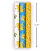 Hallmark Pokémon Wrapping Paper Mini Rolls, 3-Pack (Pikachu, Squirtle, Charmander, Jigglypuff, Bulbasaur) for Birthdays, Graduations, Christmas, Gamers, Kids, Any Occasion – 45 Sq. Ft. Total