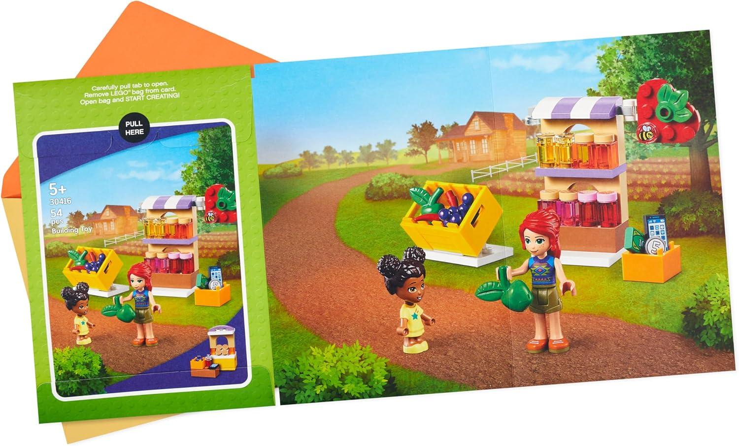 image:imageHallmark Birthday Card for Kids with Legos Playground Building Kit Ages 5 and UpFriends Market Building Kit Ages 5 and Up