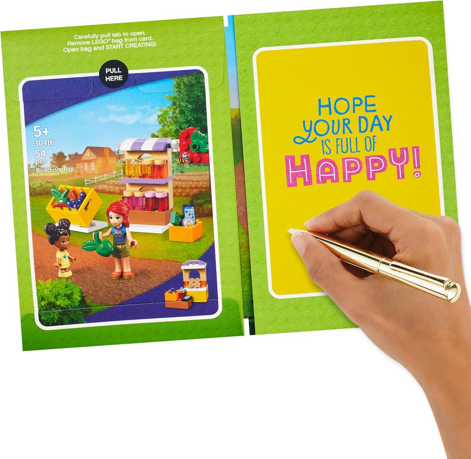 image:imageHallmark Birthday Card for Kids with Legos Playground Building Kit Ages 5 and UpFriends Market Building Kit Ages 5 and Up