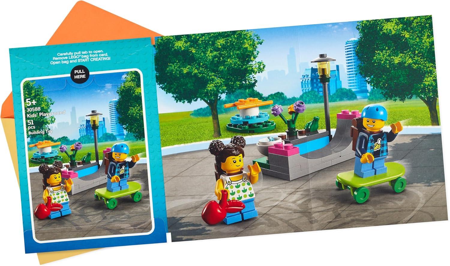 image:imageHallmark Birthday Card for Kids with Legos Playground Building Kit Ages 5 and UpPlayground Building Kit Ages 5 and Up