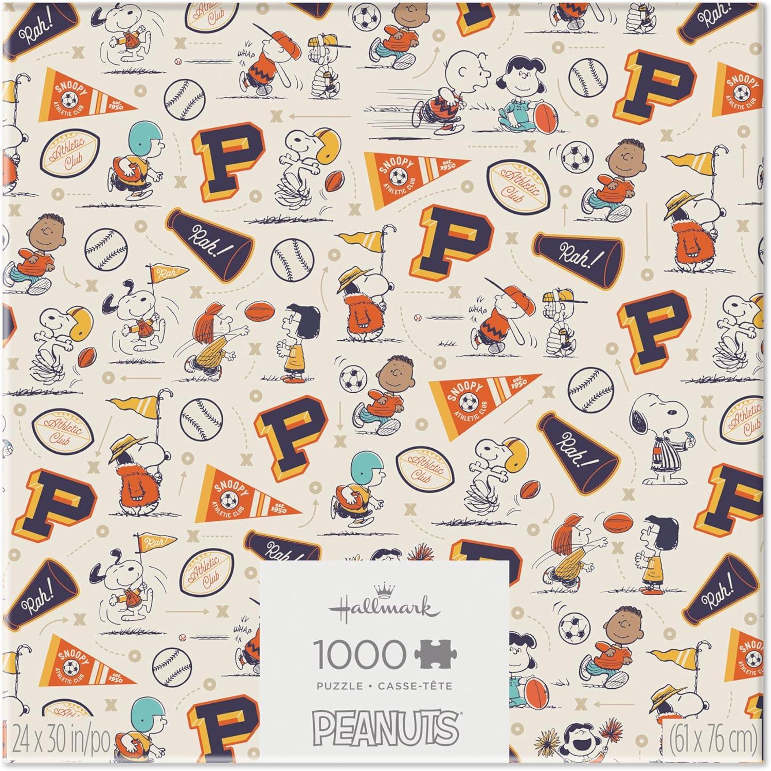 image:imageHallmark Peanuts 1000Piece Jigsaw Puzzle Athletic Club Gift for Fans Collectors Christmas
