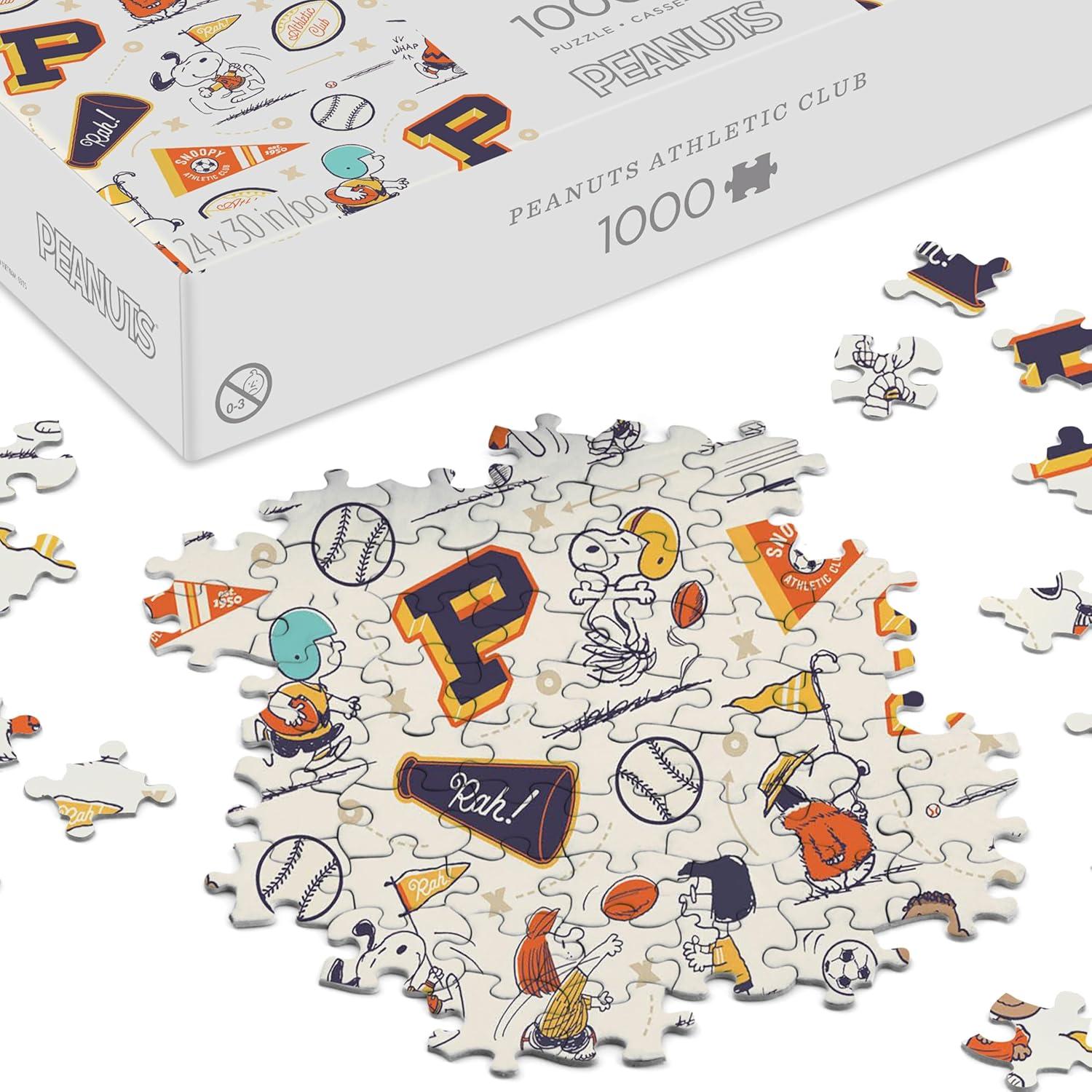 image:imageHallmark Peanuts 1000Piece Jigsaw Puzzle Athletic Club Gift for Fans Collectors Christmas
