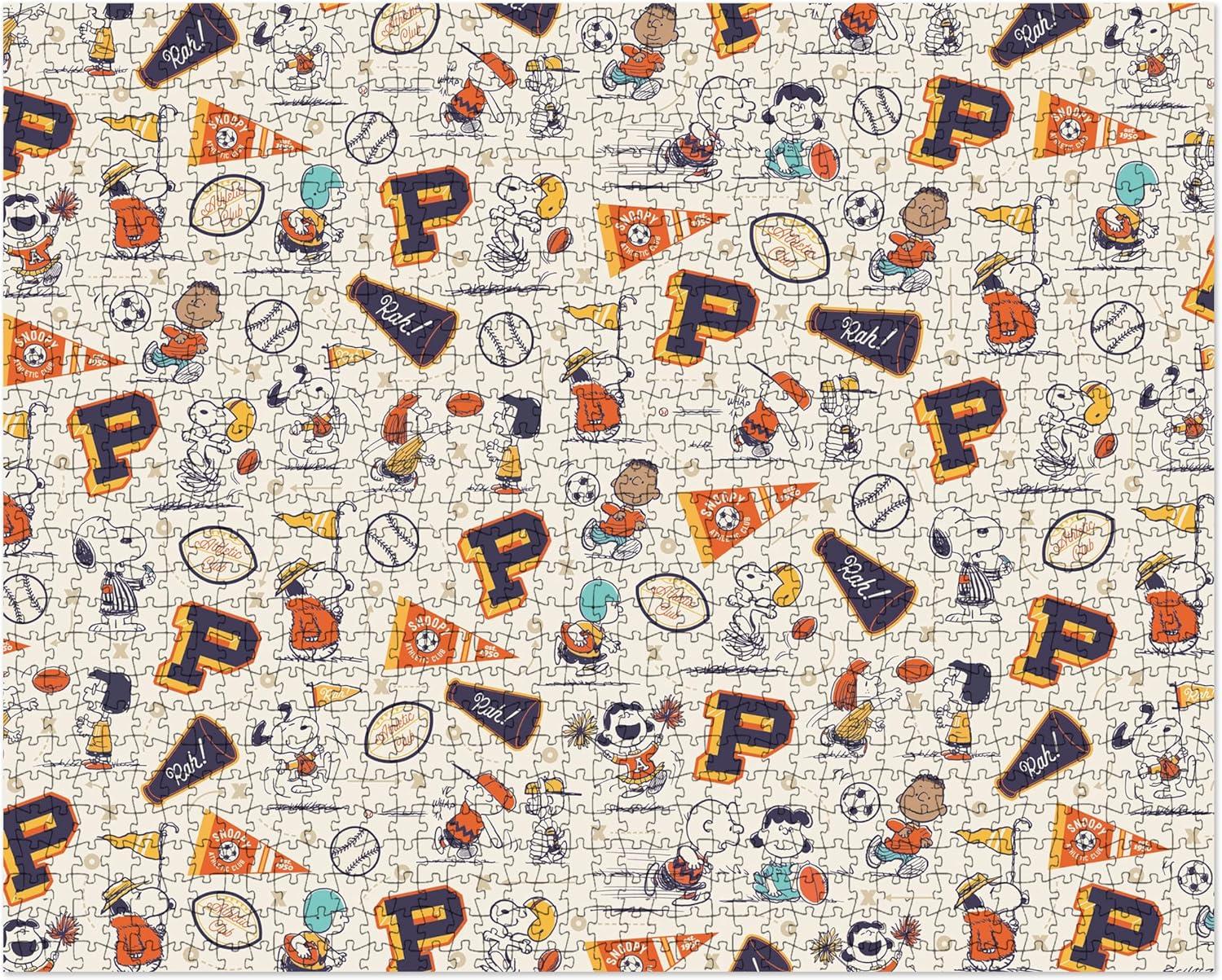 image:imageHallmark Peanuts 1000Piece Jigsaw Puzzle Athletic Club Gift for Fans Collectors Christmas