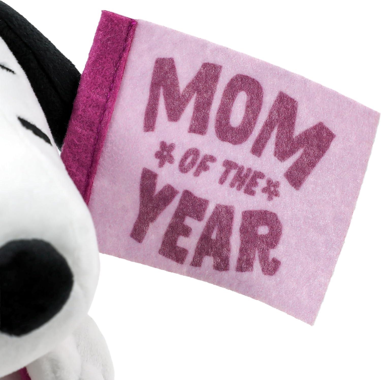 image:imageHallmark Peanuts Snoopy with Flag Plush Toy 65 Mom of The Year Gift for Mothers Day Valentines Day Birthdays Christmas