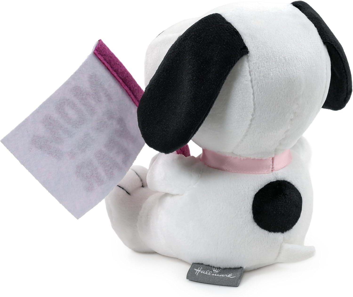 image:imageHallmark Peanuts Snoopy with Flag Plush Toy 65 Mom of The Year Gift for Mothers Day Valentines Day Birthdays Christmas