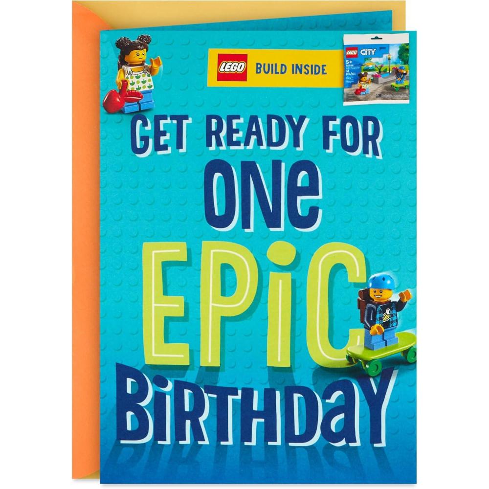 image:imageHallmark Birthday Card for Kids with Legos Playground Building Kit Ages 5 and UpPlayground Building Kit Ages 5 and Up