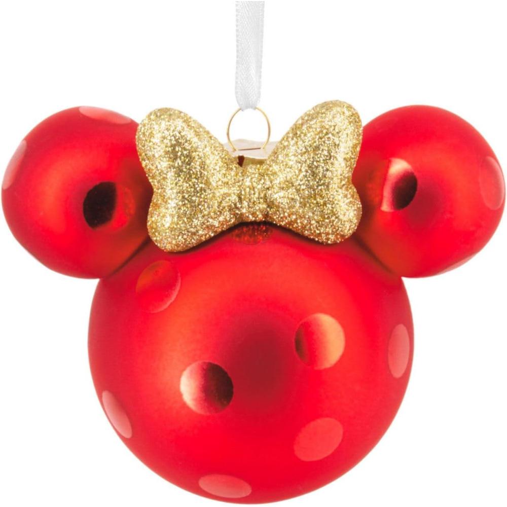 image:imageHallmark Christmas Ornament Disney Minnie Mouse Ears Icon Ornament Blown Glass Gifts for Disney Fans