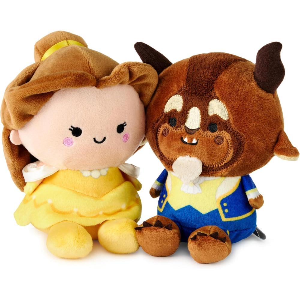 image:imageHallmark Disney Beauty and The Beast Better Together Magnetic Plush Toy with Sound Set of 2 Belle and Beast 525 Gift for Kids Teens Fans Collectors