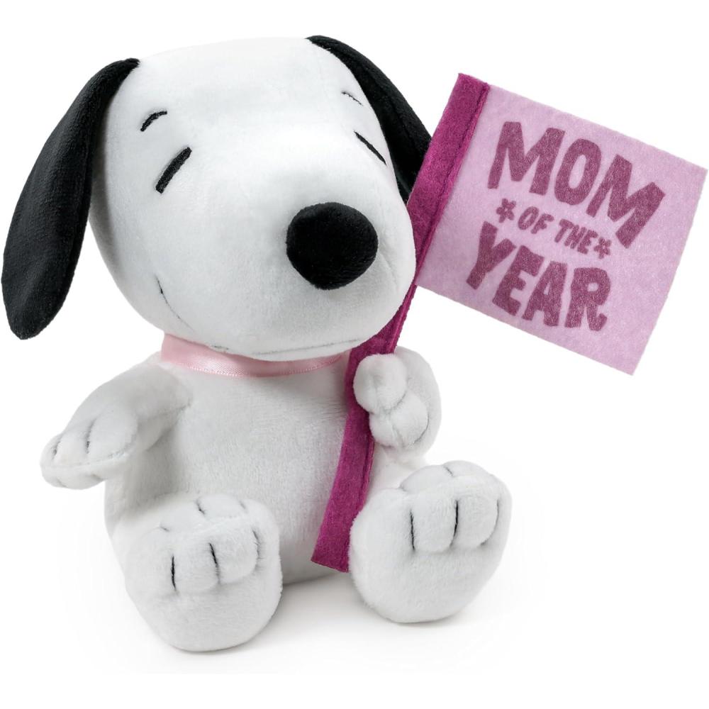 image:imageHallmark Peanuts Snoopy with Flag Plush Toy 65 Mom of The Year Gift for Mothers Day Valentines Day Birthdays Christmas