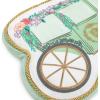 Hallmark Bridgerton Shaped Throw Pillow (Green Carriage) Gift for Birthdays, Easter, Mother’s Day