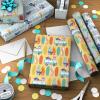 Hallmark Disney Stitch Birthday Wrapping Paper Mini Rolls, 3-Pack (Surfboards, Palm Trees, Pineapples) for Kids Parties, Christmas, Celebrations, Any Occasion – 45 Sq. Ft. Total