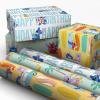 Hallmark Disney Stitch Birthday Wrapping Paper Mini Rolls, 3-Pack (Surfboards, Palm Trees, Pineapples) for Kids Parties, Christmas, Celebrations, Any Occasion – 45 Sq. Ft. Total