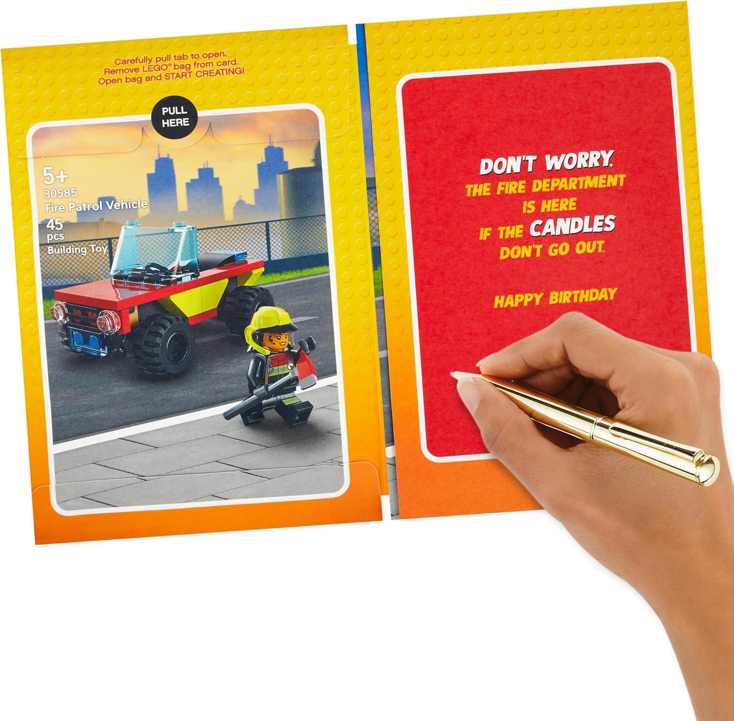 image:imageHallmark Birthday Card for Kids with Legos Ninjago Mini Thunder Raider Building Kit Ages 7 and UpFire Truck Building Kit Ages 5 and Up