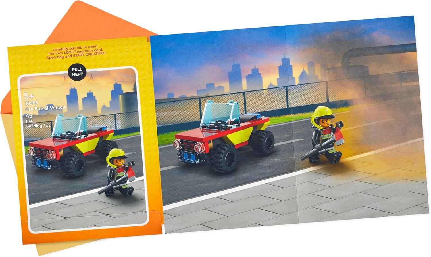 image:imageHallmark Birthday Card for Kids with Legos Ninjago Mini Thunder Raider Building Kit Ages 7 and UpFire Truck Building Kit Ages 5 and Up