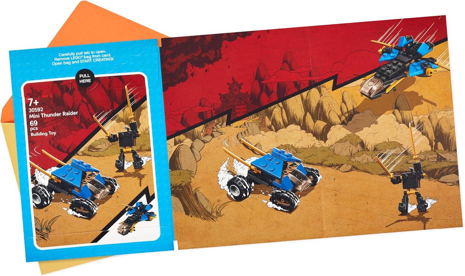 image:imageHallmark Birthday Card for Kids with Legos Ninjago Mini Thunder Raider Building Kit Ages 7 and UpNinjago Mini Thunder Raider Building Kit Ages 7 and Up
