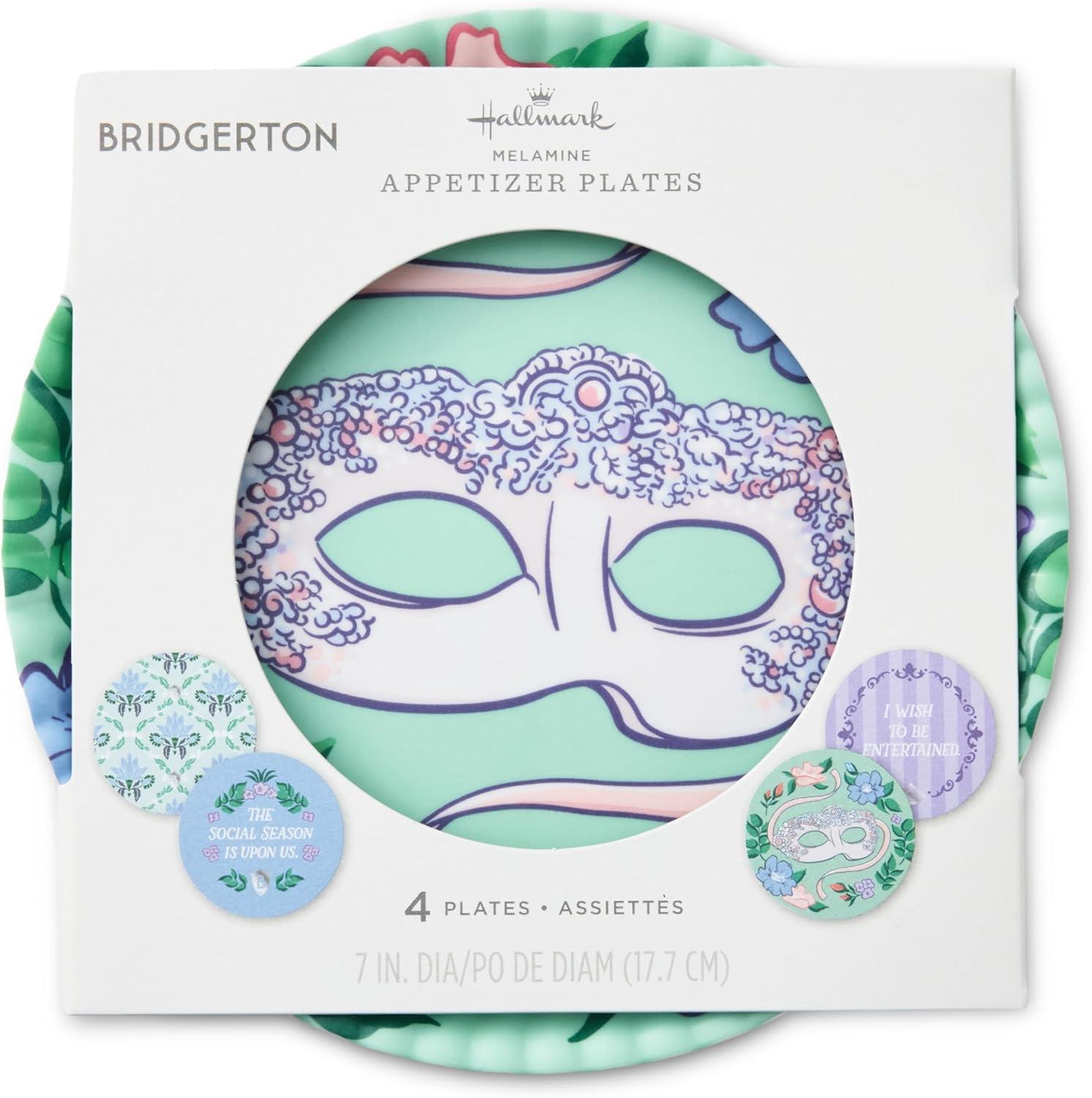 image:imageHallmark Bridgerton Appetizer Plates Set of 4 Social Season for Birthdays Easter Mothers Day Graduations