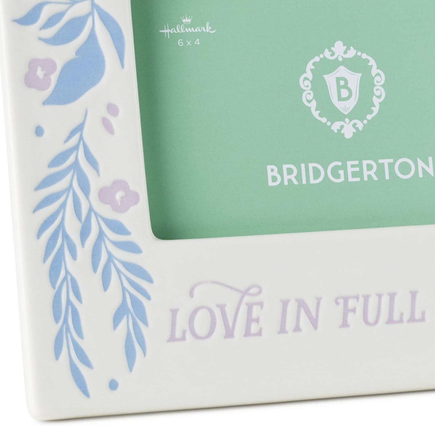 image:imageHallmark Bridgerton Ceramic Picture Frame Love in Full Bloom Gift for Weddings Engagements Anniversaries Mothers Day Birthdays
