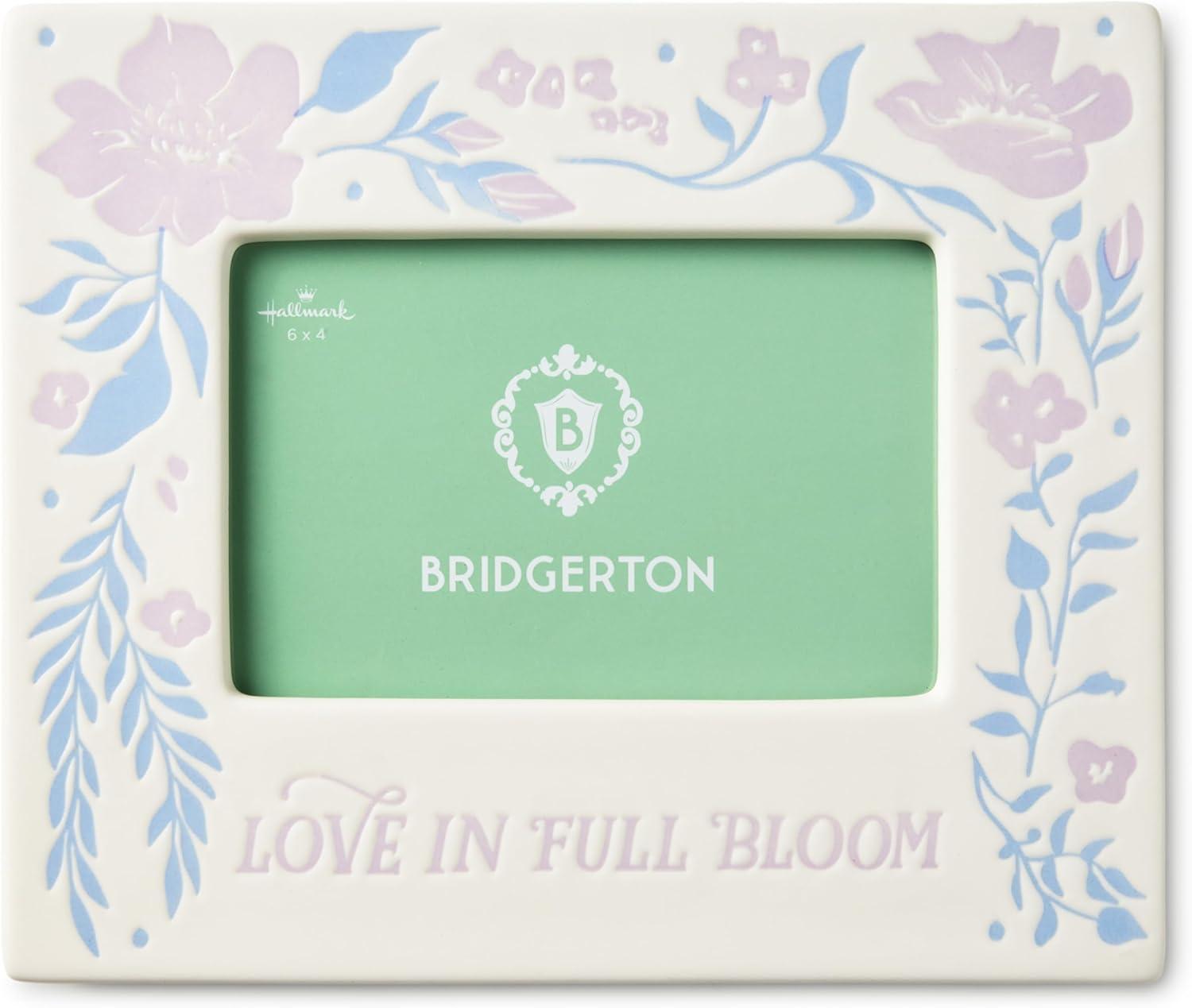 image:imageHallmark Bridgerton Ceramic Picture Frame Love in Full Bloom Gift for Weddings Engagements Anniversaries Mothers Day Birthdays