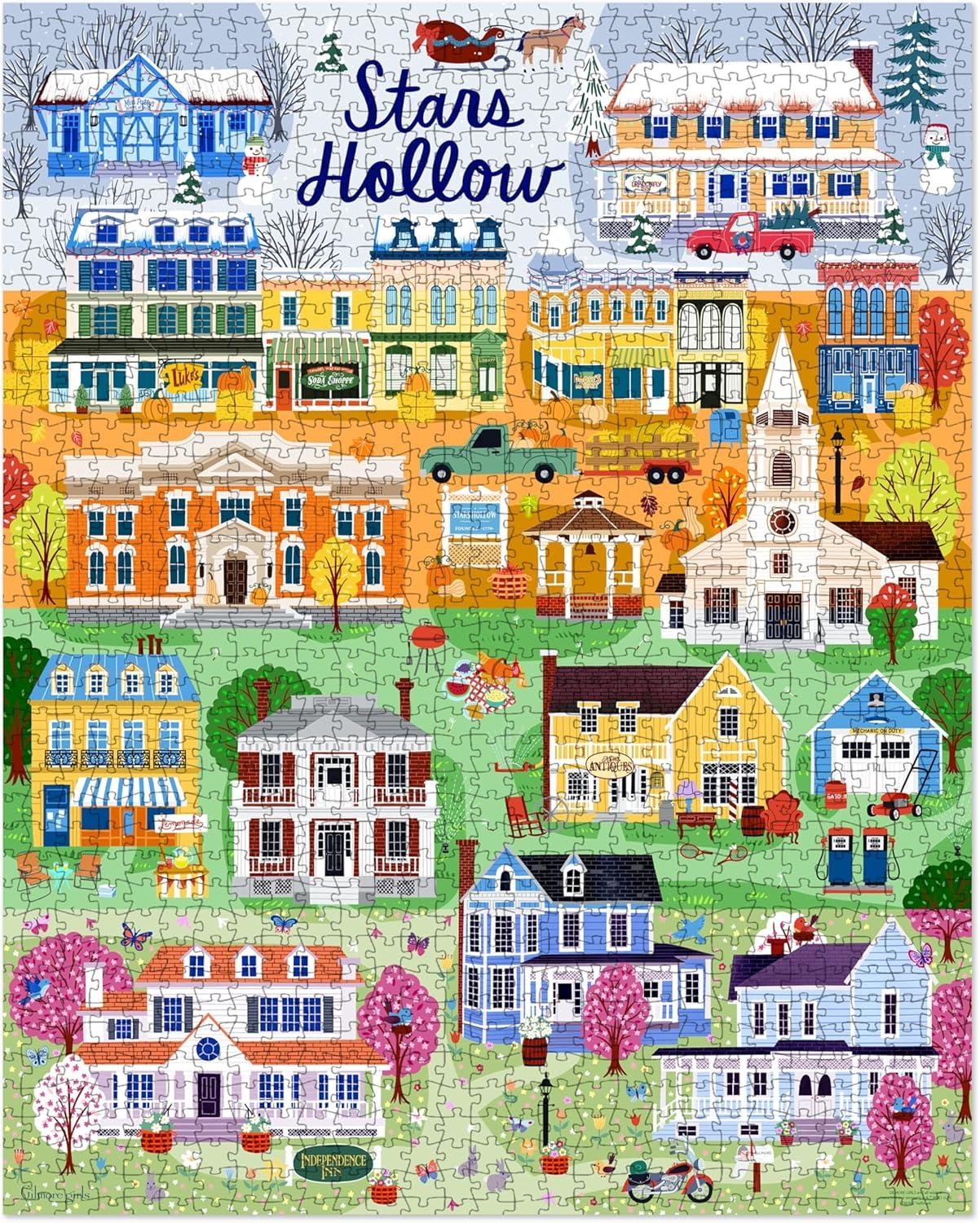 image:imageHallmark Gilmore Girls 1000Piece Puzzle Seasons of Stars Hollow for Birthdays Easter Mothers Day Christmas