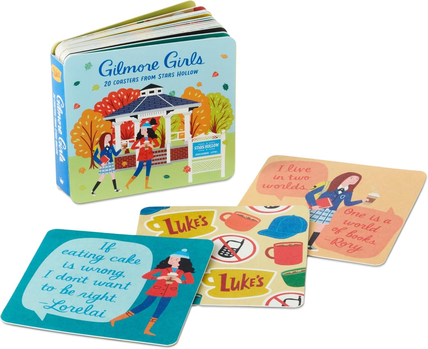 image:imageHallmark Gilmore Girls Coaster Book Set of 20 Stars Hollow Scenes for Birthdays Easter Mothers Day Graduations Parties