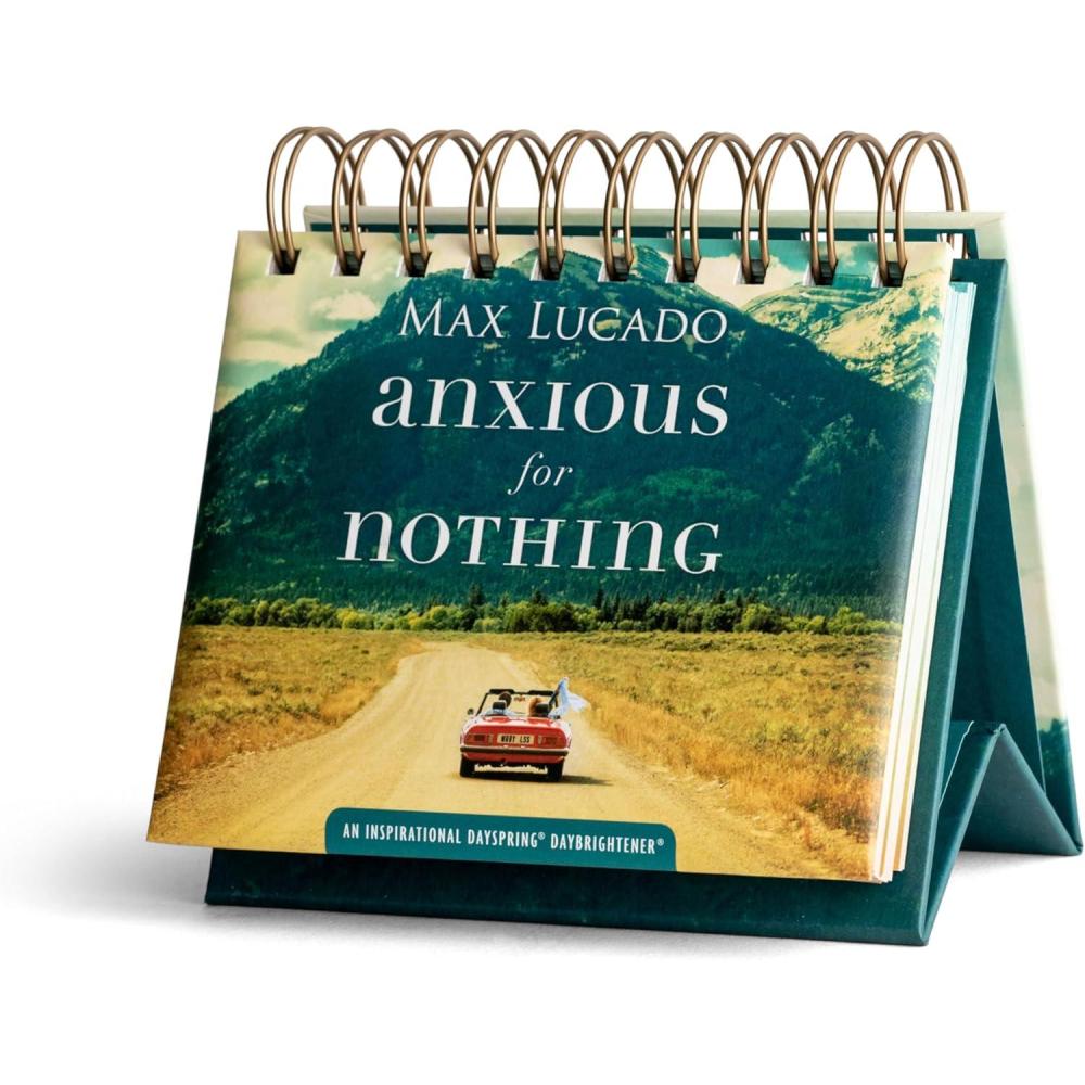 image:imageDaySpring 365Day Perpetual Calendar Anxious for Nothing Max Lucado Religious Gift Inspirational Desktop Accessory