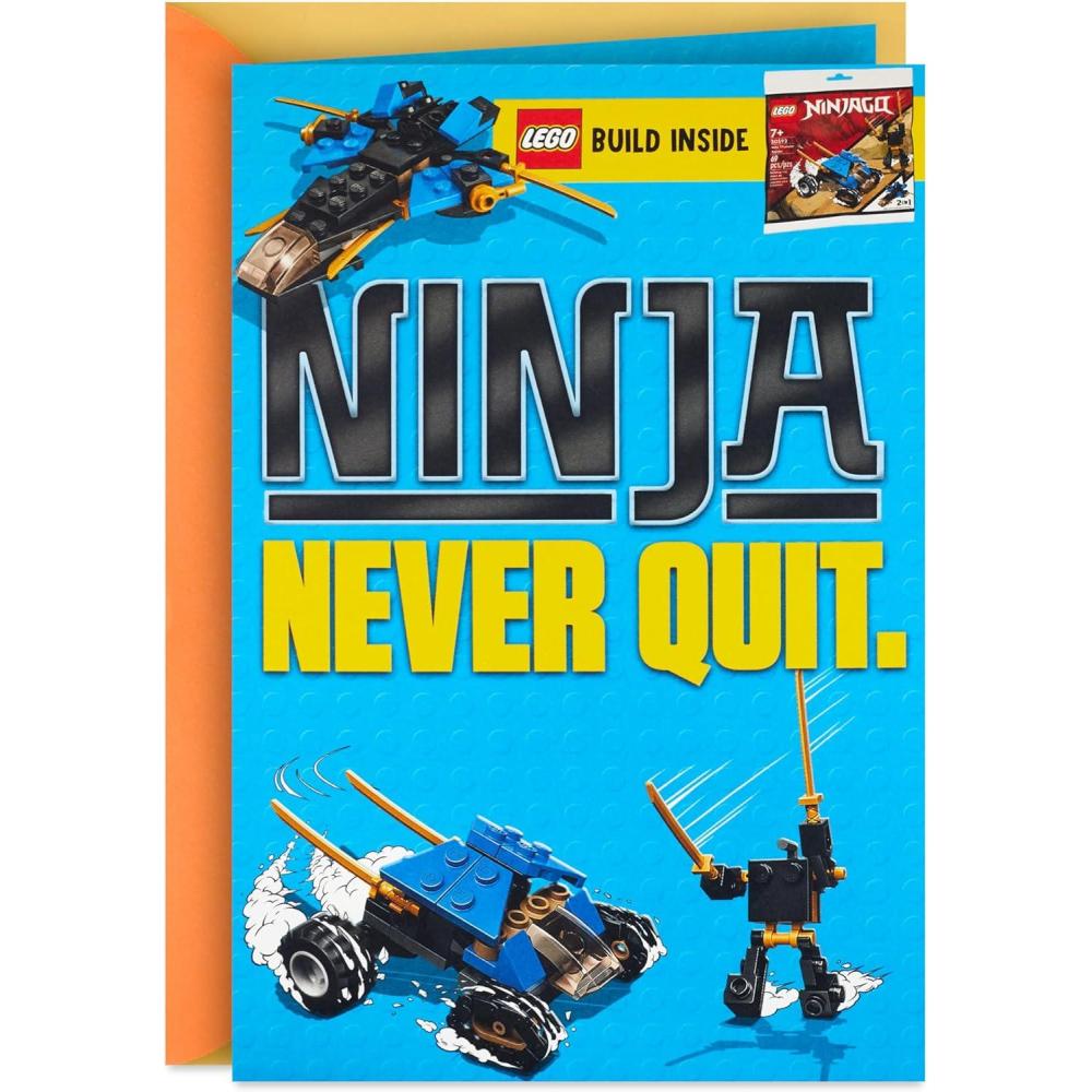 image:imageHallmark Birthday Card for Kids with Legos Ninjago Mini Thunder Raider Building Kit Ages 7 and UpNinjago Mini Thunder Raider Building Kit Ages 7 and Up