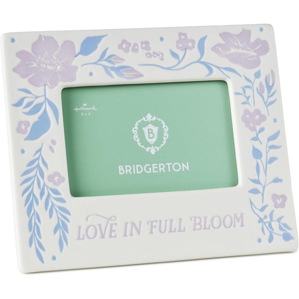 image:imageHallmark Bridgerton Ceramic Picture Frame Love in Full Bloom Gift for Weddings Engagements Anniversaries Mothers Day Birthdays