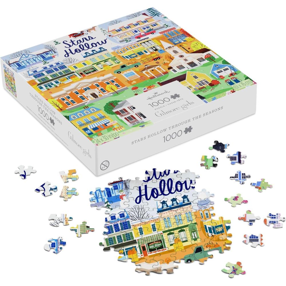 image:imageHallmark Gilmore Girls 1000Piece Puzzle Seasons of Stars Hollow for Birthdays Easter Mothers Day Christmas