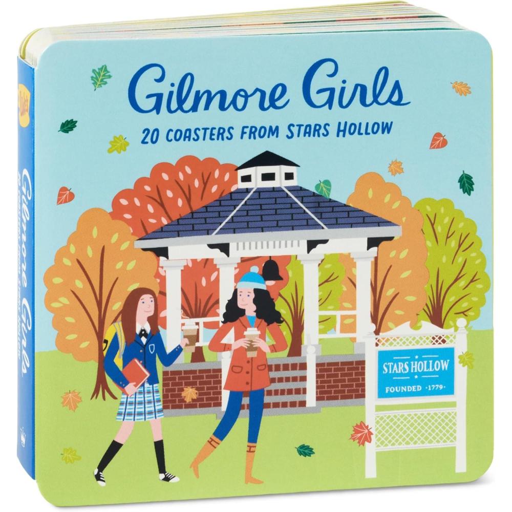 image:imageHallmark Gilmore Girls Coaster Book Set of 20 Stars Hollow Scenes for Birthdays Easter Mothers Day Graduations Parties