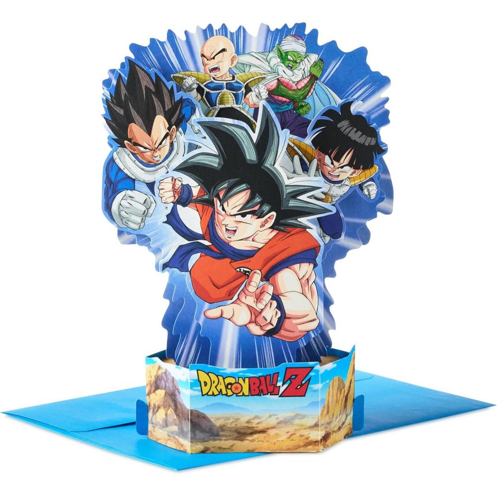 image:imageHallmark Paper Wonder Dragon Ball Z Pop Up Card Wishing You Happiness for Birthdays Graduations Congratulations