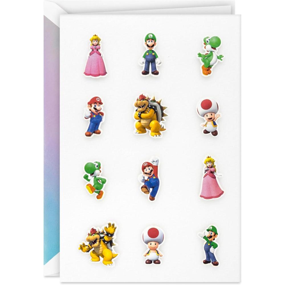 image:imageHallmark Signature Nintendo Super Mario Birthday Card Another Winning Year for Kids Teens Gamers